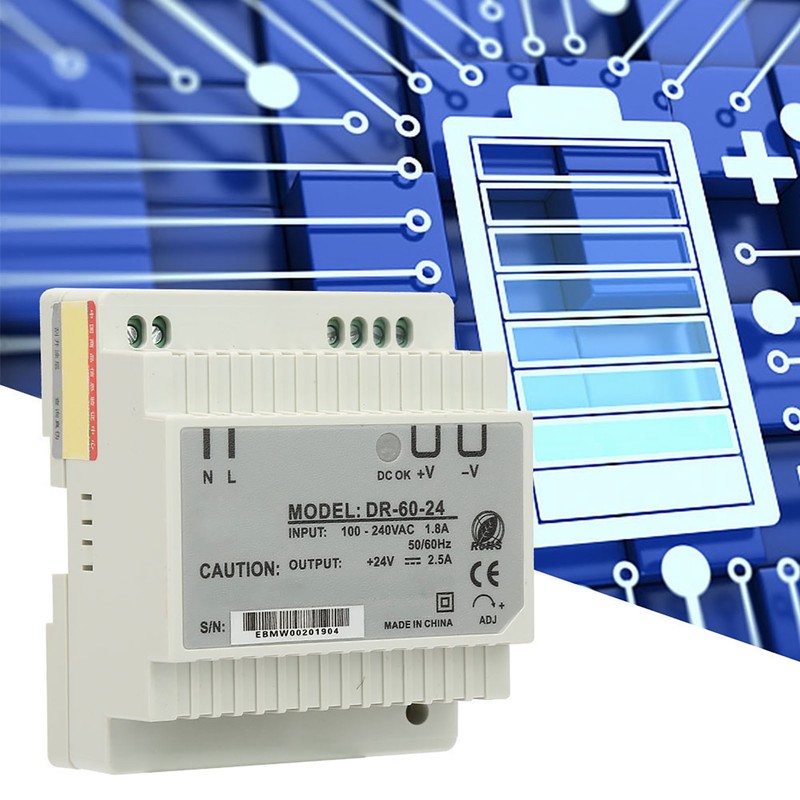 DR‑60‑24 60W Single Output 24V Din Rail Power Supply AC/DC