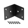 sourcing map Corner Brace Angle Bracket Fastener Stainless Steel L