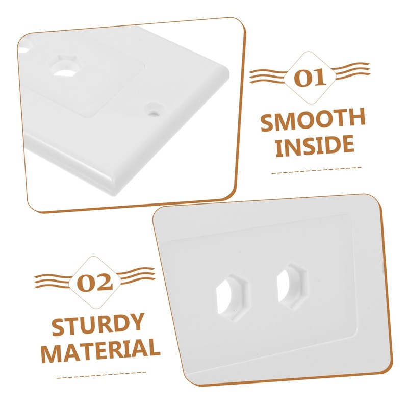 jojofuny Media Wall Connector Speaker Wire Wall Plate with Screws