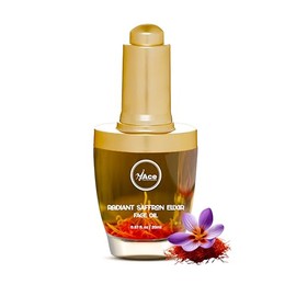 MY ACE Radiant Saffron Elixir Face Oil Natural Glow Booster with Pure Saffron Threads & Vitamin E Brightening, Nourishing for Skin & Hair 0.67 fl oz (Pack of 1)