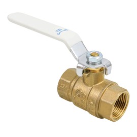 Midline Valve 832T256-NL Premium Full Port Ball Valve Brass, x 3/4 in. FIP, 3/4 in. FIP x 3/4 in. FIP