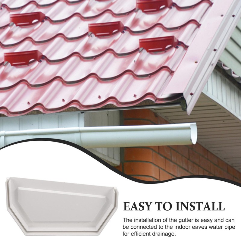 Gadpiparty Gutter End Cap Downspout Cover Gutter Accessories Double-Sided Design