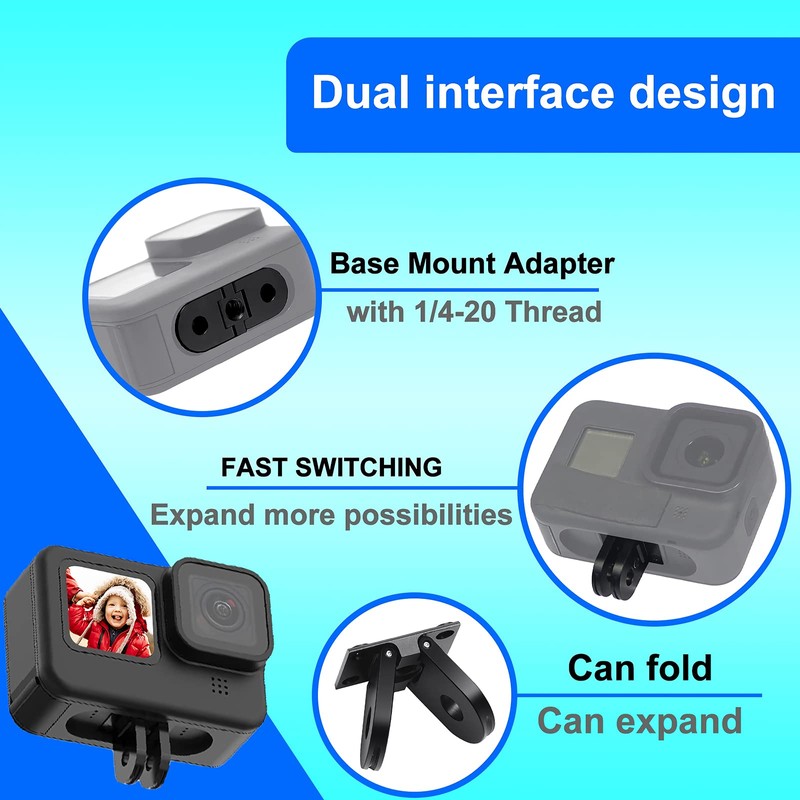 Sruim Replacement Folding Fingers for Gopro Hero 13/12/11/10/9/8 Black/MAX Magnet