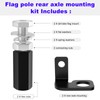 Dirt Bike Flag Pole Holder 1/4" - 22.5mm Rear Axle