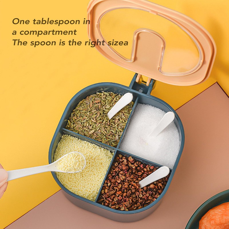 Hapivida Spice Container with Lid, 14 x 8 cm, 4