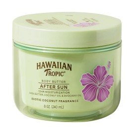 Hawaiian Tropic After Sun Body Butter 8oz Coconut Oil Shea Butter Moisturizer