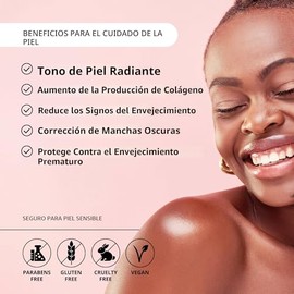 MAELOVE Glow Maker - Suero de vitamina C con vitamina E, ácido ferúlico y ácido hialurónico, galardonado suero facial iluminador e hidratante, sin perfume, 1.0 onzas líquidas