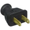 Cooper Wiring 183BKBX Non-Grounding Rubber Straight Blade Plug