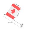 Operitacx Small Canada National Flag with Base Polyester Miniature Desk