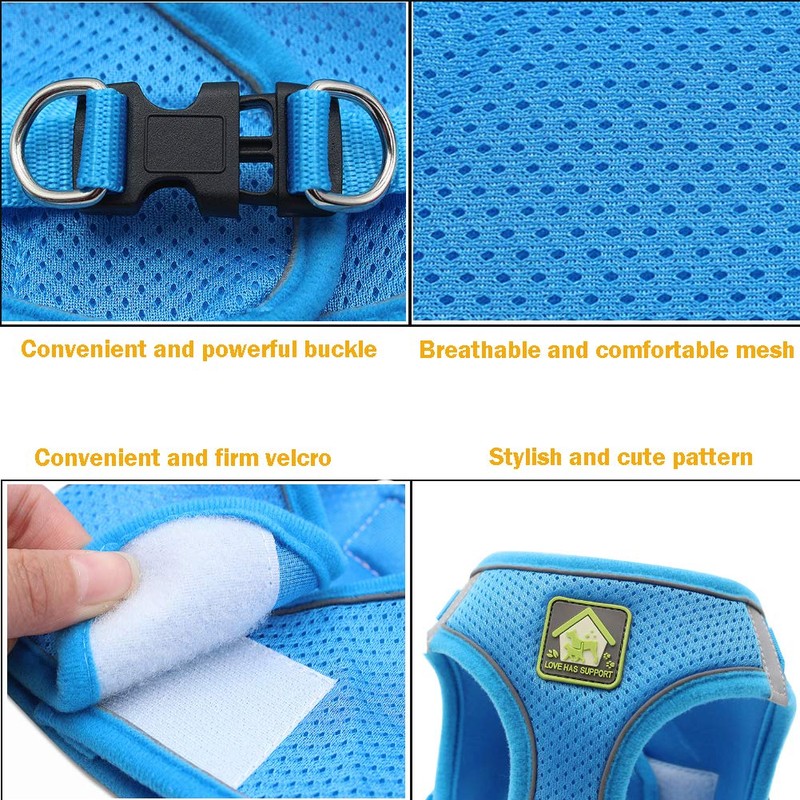 FEimaX Dog Harness and Leash Set, No Pull Breathable Soft