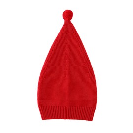 LLmoway Toddler Infant Winter Slouchy Beanie Soft Cotton Knit Hat for Boys Girls Christmas Sleep Red