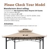 SCOCANOPY Grill Replacement Canopy BBQ Gazebo Top Compatible with Aldi