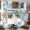 Blue Bow Hanging Garland Satin Ribbon Bow Party Decorations Bowknot