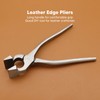 Leather Flatten Pliers Long Handle High Hardness Stainless Steel DIY