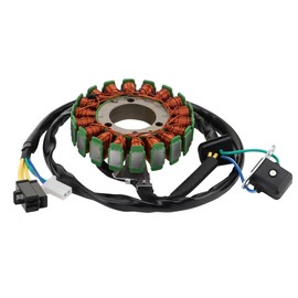 WOOSTAR 18 Coil 5 Wire Ignition Stator Magneto Replacement for SUZU-KI DR200SE 1996-2013 DR125SE 1994-2002 DF125 DF125EX 1999 DF125 DF125EY 2000 DF200 DF200ET 1996 DF200 DF200EW 1998 DF200EX 1999