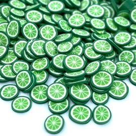 Lime Clay Fruit Glitter Shapes Mix for face Body Hair and Nail Art | Loose Glitter Nail Confetti Crafts Resin epoxy (1oz)