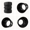 Lesso 2''ABS Union 2-Inch X 2-Inch Hub Union,Black 2 Inch