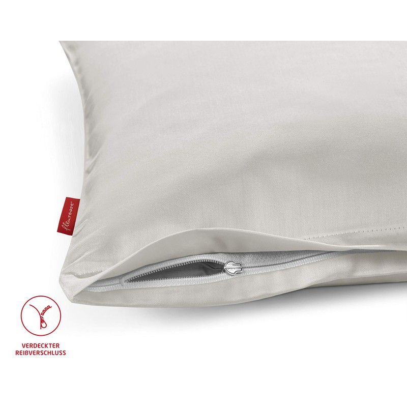 fleuresse Uni Colours, Satin, Natural White, 50 x 70 cm