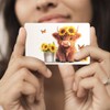 peacoblue Bank Card Sticker Highland Cattle and Sunflower Credit Debit