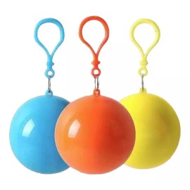 KFMX Impermeable De Bolsillo 3 Piezas Con Llavero De Emergencias