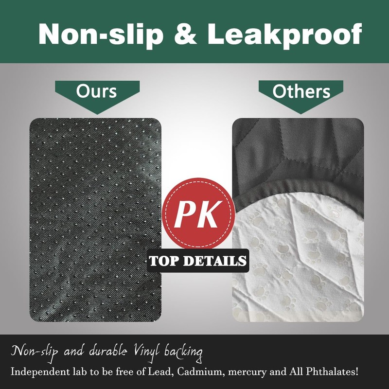 Waterproof Chair Pads for Incontinence 2Pcs Resuable Washable Seat Protector