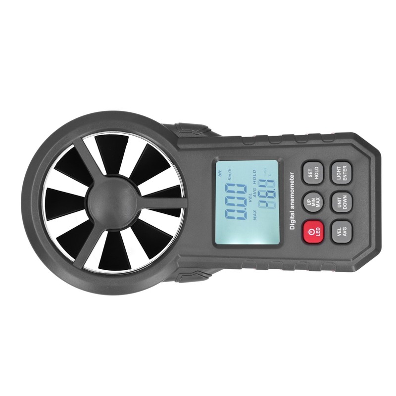WT87B Bluetooth Digital Anemometer with LCD Backlight 9V Handheld Wind