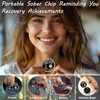 ACGZQY 9 Month Sobriety Chip - Recovery AA Coin and