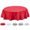 Home Direct Round Embossed Oilcloth PVC Wipe Clean Tablecloth Table