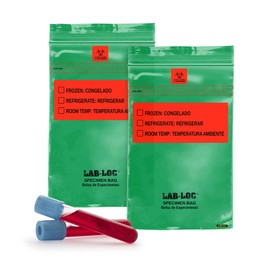 APQ Pack of 1000 Specimen Transfer Bags 6 x 9. Low density polyethylene Printed Bags 6x9. Green Plastic Bags 1.75 mil for Health needs. Great for Infirmaries. Removable Biohazard Symbol