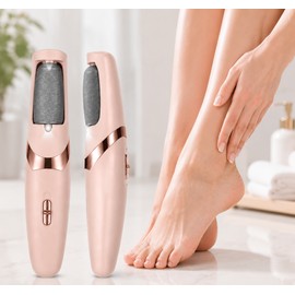 Electric Foot File for Smooth Feet – USB Rechargeable Callus Remover with LED Light for Easy Home Pedicure Care