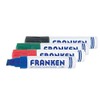 FRANKEN Board-Marker, nachfüllbar, 4-12 mm Keilspitze, 4 Stück, farblich sortiert,