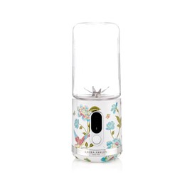 Laura Ashley Portable Blender for Smoothies by VQ - Compact, Powerful & Easy to use USB Rechargeable Mini Blender for Shakes and Smoothies with 450 mL Bottle - Smoothie Blender for Kitchen/Gym/Travel