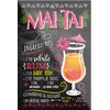 schilderkreis24 Cocktail Recipe "Mai Tai" Magnet Alcohol Spirits Decorative Fridge
