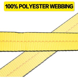 Flat Hook Ratchet Straps Heavy Duty 10,000 lbs. Break Strength, 2 in. X 27 FT Flat-Hook Cargo Strap 4Pack Premium Ratchet Tie Down for Flatbed, Truck, Trailers Pickup (Yellow)