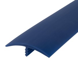 Outwater Plastic T-molding 1-1/2 Inch Royal Navy Blue Flexible Polyethylene Center Barb Tee Moulding 25 Foot Coil