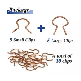 JS 10 Pcs JS76980 Window Handle Retainer Clip Assortment, Vehicle Universal Fit