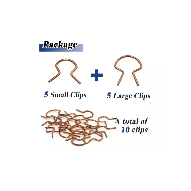 JS 10 Pcs JS76980 Window Handle Retainer Clip Assortment, Vehicle