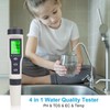 flintronic 4-in-1 PH Meter, PH/TDS/EC Temperature Tester with Backlight, 0-14