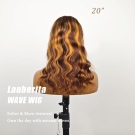 22 Inch 5x5 HD Lace Closure Wigs Human Hair Wear and Go Glueless Wigs Pre Plucked Pre Cut 180% Highlight Ombre Lace Front Wig 4/27 HD Honey Blonde Wig Human Hair