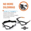 ToolFreak Spoggles Safety Glasses, EN166F Rated, Foam Padded, Clear Distortion