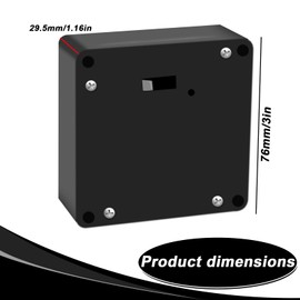 Electronic Cabinet Lock, RFID Lock, Smart Drawer Lock with 2 Key Rings and 2 RFID Cards, Hidden Locks for Double Door Cabinet, Drawer and Wooden Cabinet