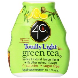 4C Sugar Free Liquid Water Enhancer, Premium Natural Flavors, 0 Calorie Drops (Green Tea, 1 Pack)