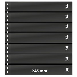 Lindner 07P Stockbook Pages Omnia, black - pack of 10