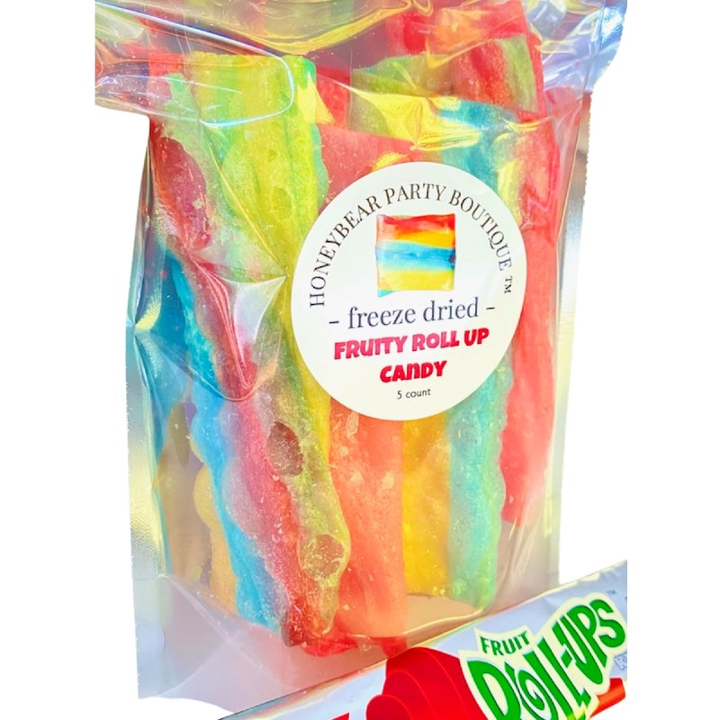 Freeze Dried Fruit Roll Ups Candy - 5 Full Fruit
