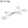OdontoMed2011 9-1/2" LOCKING SPONGE FORCEPS - STAINLESS STEEL - FOUR-STAGE