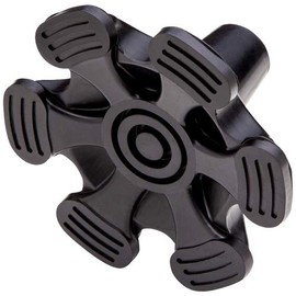 Kay Hospire Rubber Cane Toe, Large, 0.6 inches (16 mm), Black