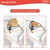 WALMANN Wall Mount Horizontal Bike Rack, Foldable Bicycle Storage, 4