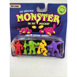 Matchbox Vintage 1990 Monster in My Pocket Limited Edition Series 1 Matchbox New on Card