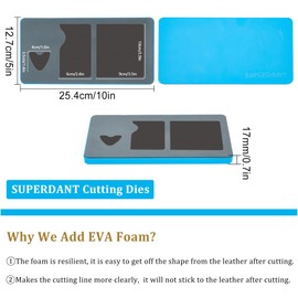 SUPERDANT Guitar Pick and Card Holder Wallet Cutting Dies Leather Die Cutter for Musicians Faux Leather Die Cuts Machine Leather Craft Punch Tool DIY Wooden Dies for PVC Card Stock Craft Paper Felt