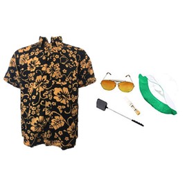Fear & Loathing Las Vegas Shirt Hat Orange Glasses Holder Swatter Duke (M)